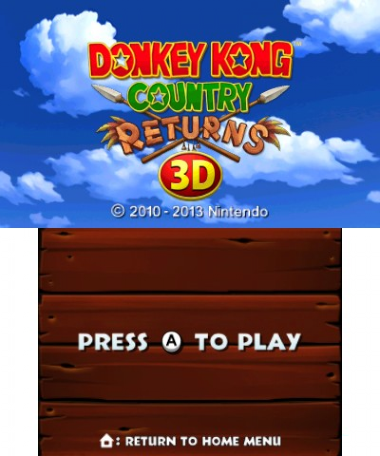 Donkey Kong Country Returns 3D  – Nintendo 3DS (3DS)
