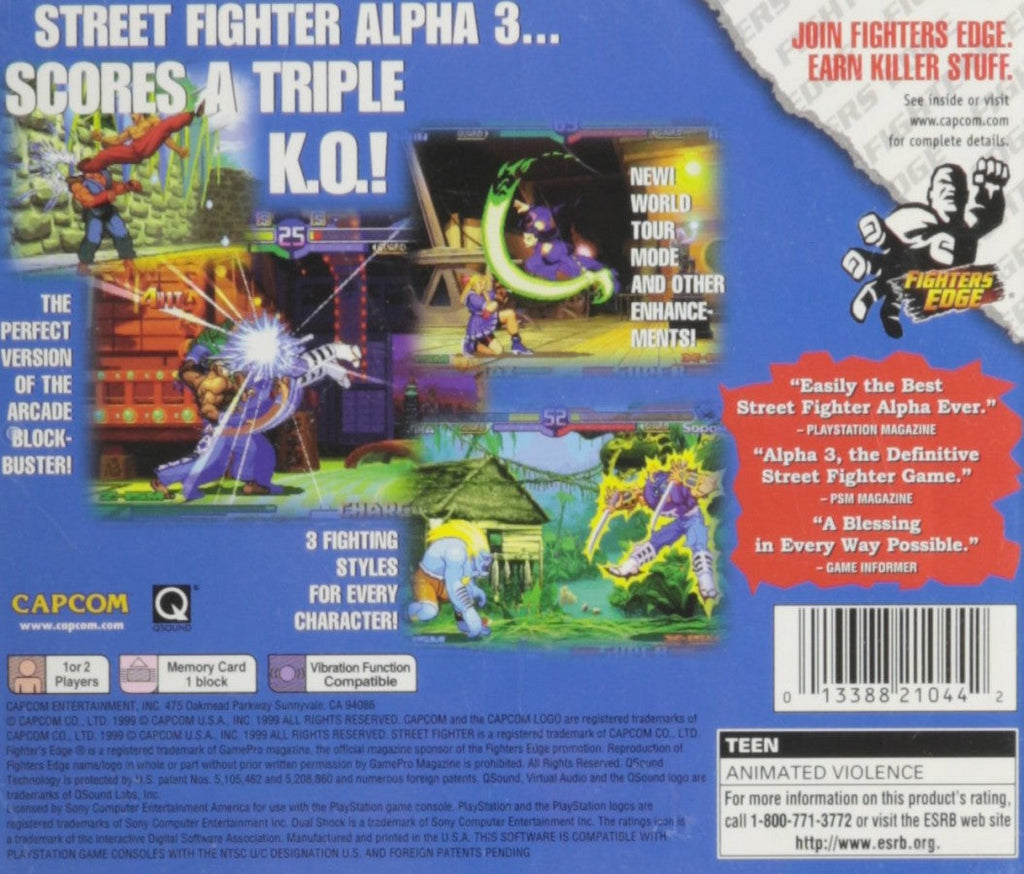 Street Fighter: Alpha 3 [Greatest Hits] – PlayStation 1 (PS1)