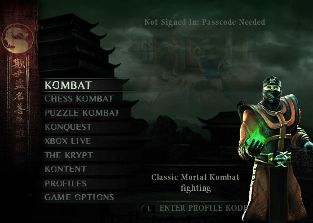 Mortal Kombat: Deception – Xbox (XBOX)