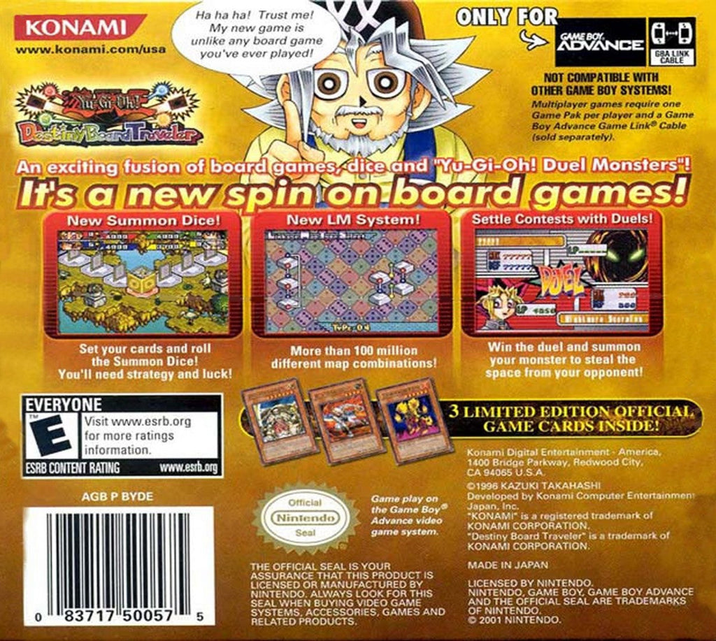 Yu-Gi-Oh!: Destiny Board Traveler – Game Boy Advance (GBA)