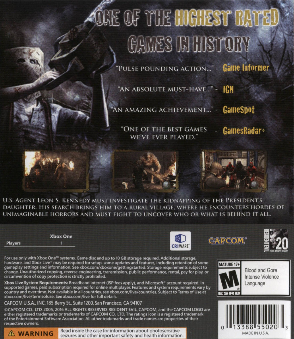 Resident Evil 4 – Xbox One (XONE)