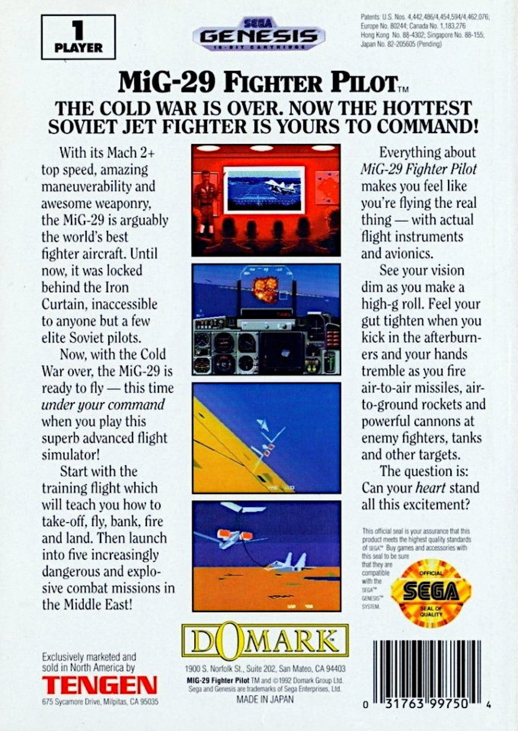 MIG-29 – Sega Genesis (GEN)