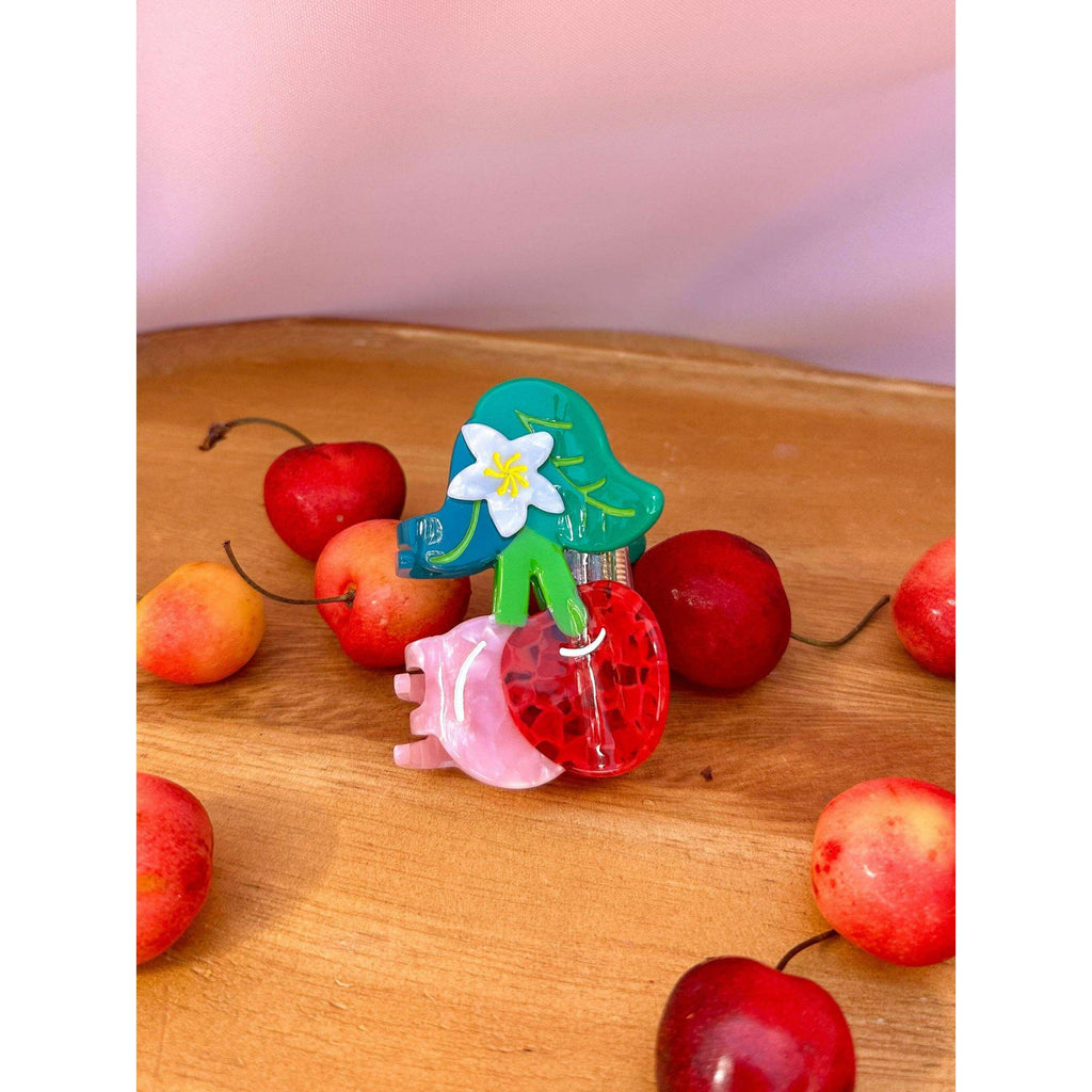 Cherry Hair Claw Clip