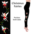 Christmas Fairies Fairy Handmade Leggings with Pockets