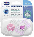 Chicco Physio Light Lightweight Pink Pacifiers 2-6M 2-Pack