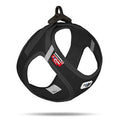 Curli Vest Harness Cord Black Dog Harness for Small Breeds 38.3-43.3cm