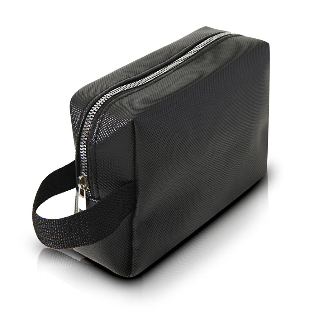 Eklips Men's Grooming Kit Toiletry Bag - Durable Synthetic Leather Travel Storage for Personal Care Essentials
