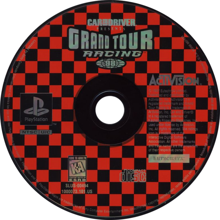 Car and Driver Presents: Grand Tour Racing '98 – PlayStation 1 (PS1)