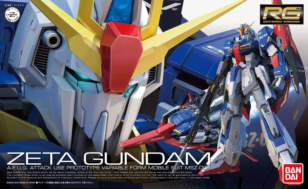 #10 Zeta Gundam "Z Gundam", Bandai RG 1/144 – Gundam Model Kit