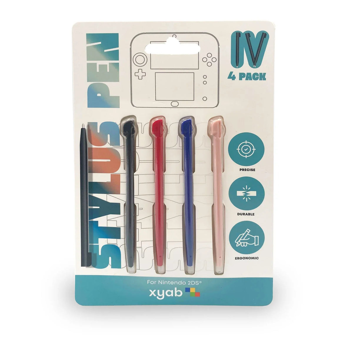 4 Pack Plastic Stylus for Nintendo 2DS – Nintendo 2DS Accessory (2DS)