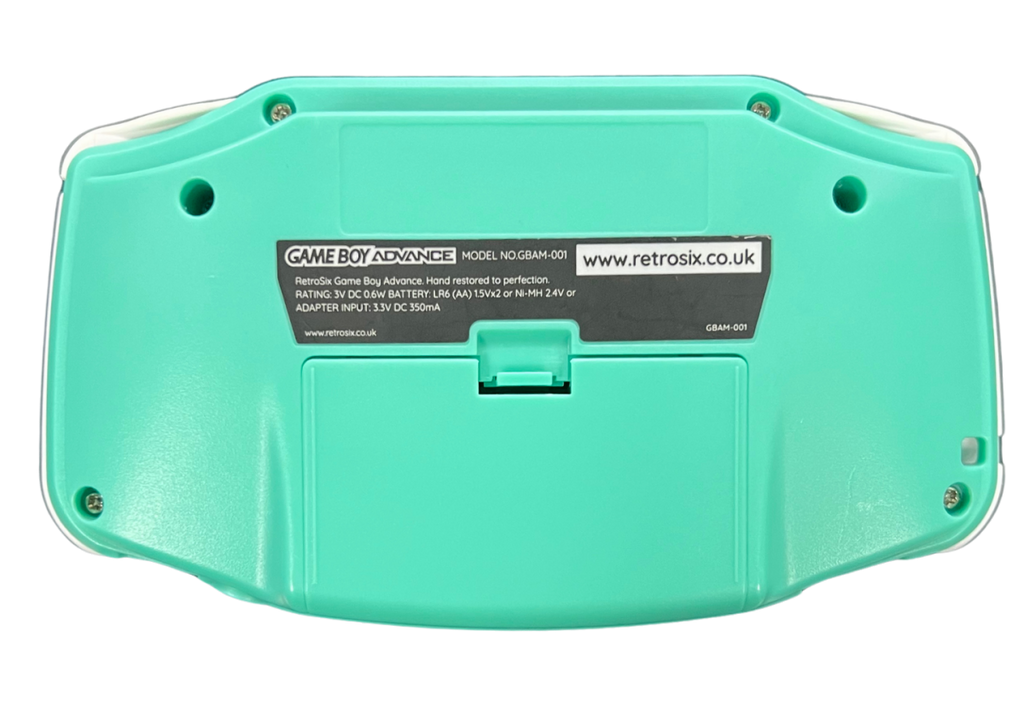 Game Boy Advance System (GBA)[IPS Screen][Custom Mint Green Shell] – Good Condition