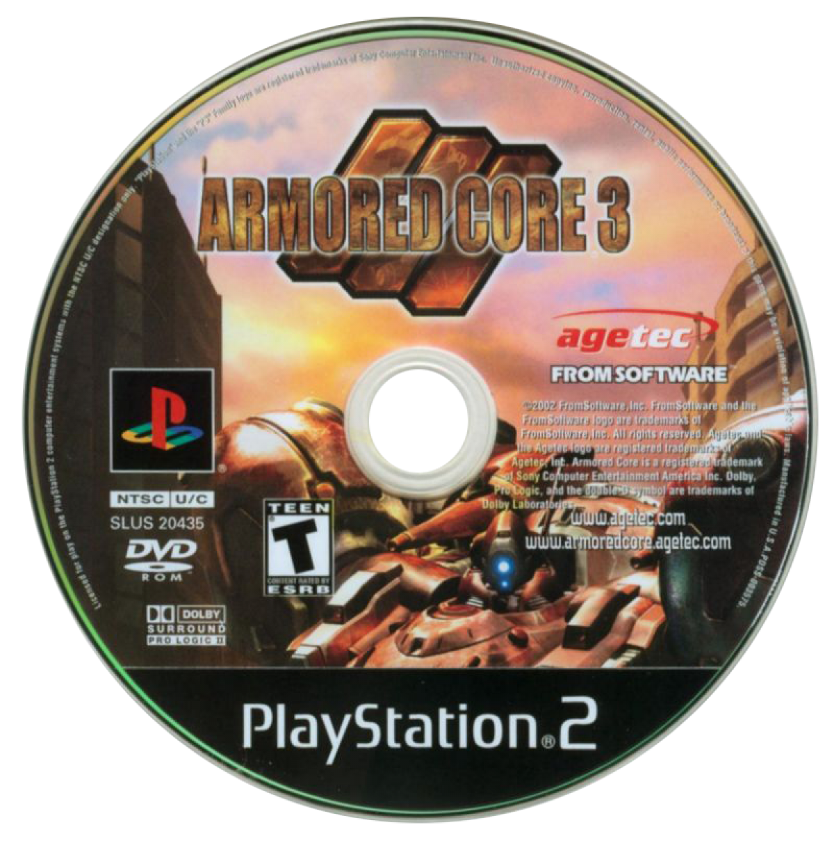 Armored Core 3 – PlayStation 2 (PS2)