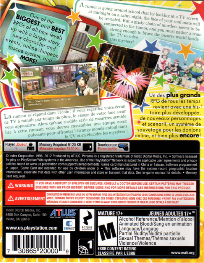 Persona 4: Golden – PlayStation VITA (PS VITA)