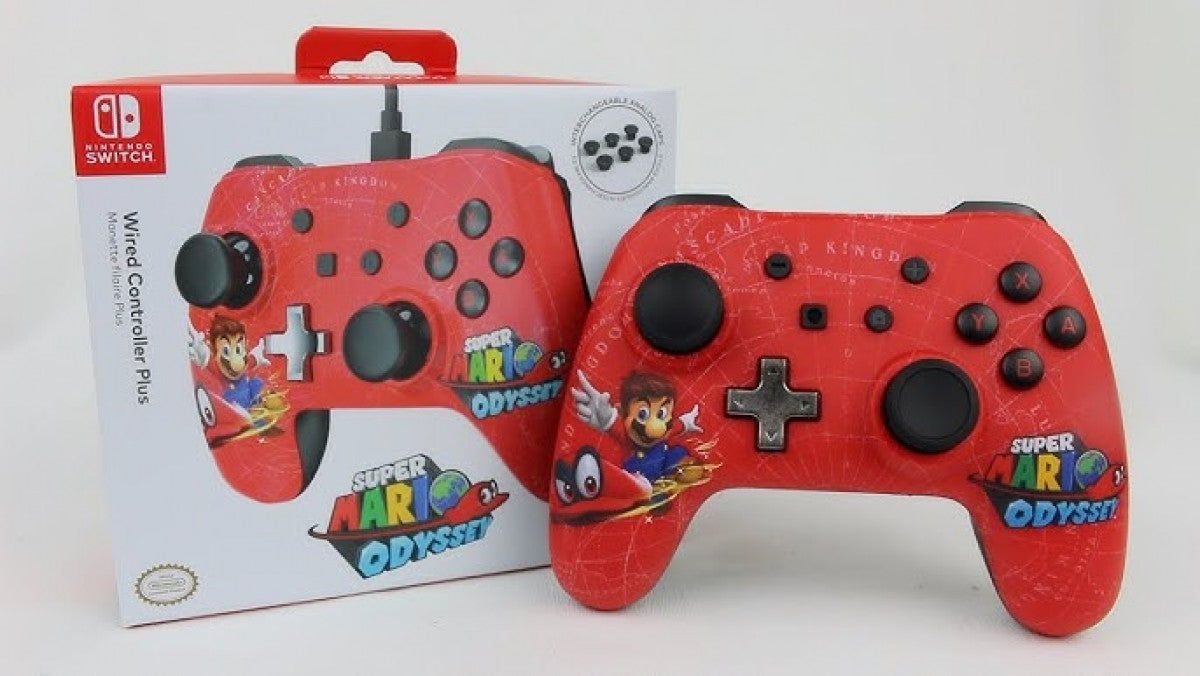 Power A Switch Controller [Wired][Super Mario Odyssey][Missing Extra Analog Caps] — Nintendo Switch Accessory (NS)