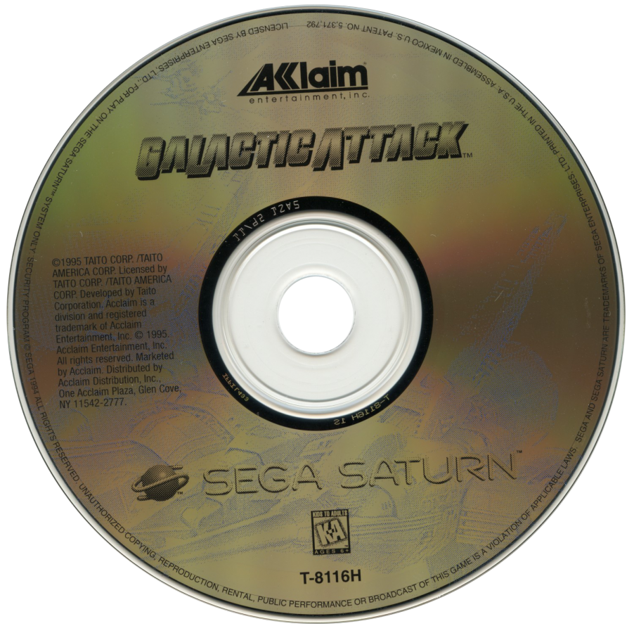 Galactic Attack – Sega Saturn (SS)