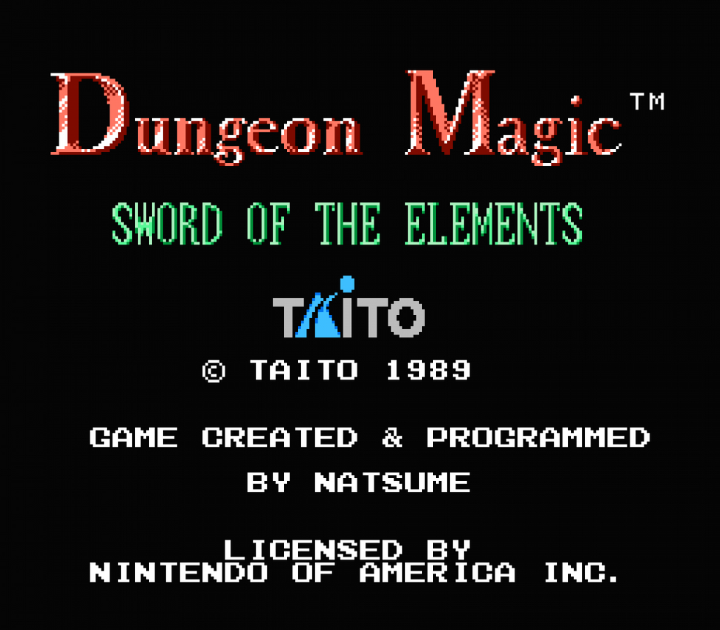 Dungeon Magic – Nintendo Entertainment System (NES)