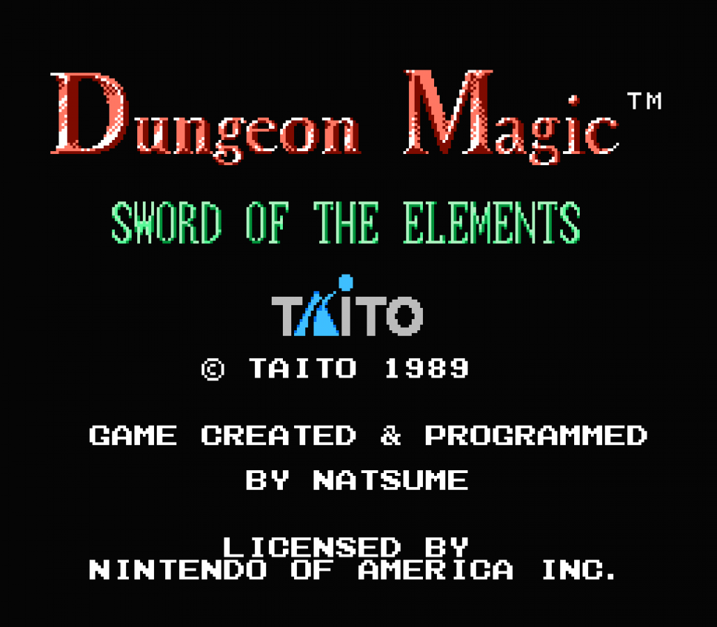 Dungeon Magic – Nintendo Entertainment System (NES)