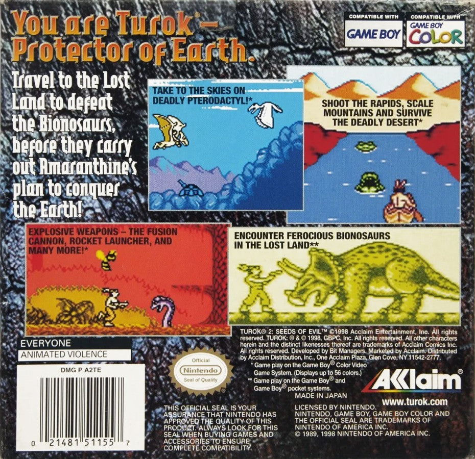 Turok 2: Seeds of Evil – Game Boy Color (GBC)