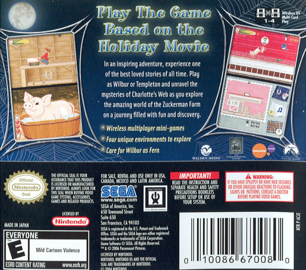 Charlotte's Web – Nintendo DS (DS)
