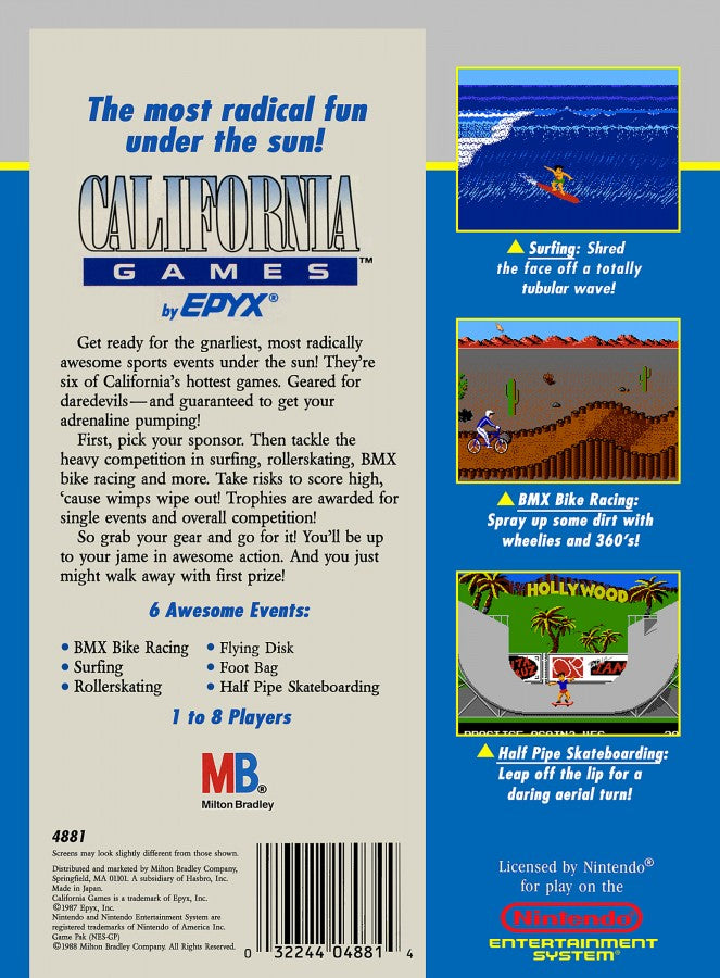 California Games – Nintendo Entertainment System (NES)