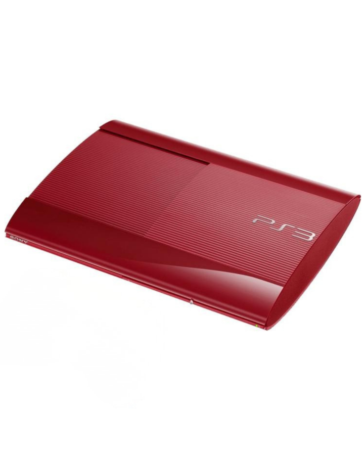 PlayStation 3 (PS3) Super Slim System [Red 500GB] – Scratch & Scuff Condition