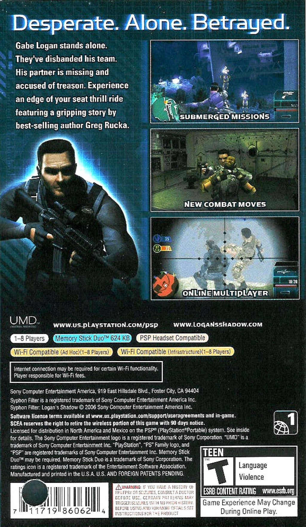 Syphon Filter: Logan's Shadow – PlayStation Portable (PSP)
