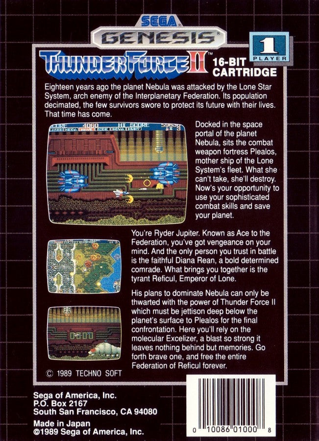 Thunder Force II – Sega Genesis (GEN)