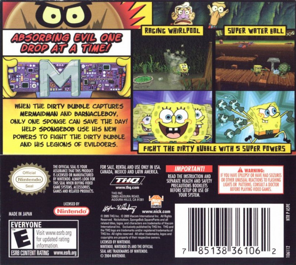 SpongeBob SquarePants: Yellow Avenger – Nintendo DS (DS)
