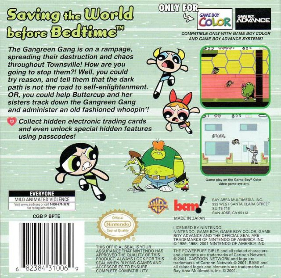 Powerpuff Girls: Paint the Townsville Green – Game Boy Color (GBC)