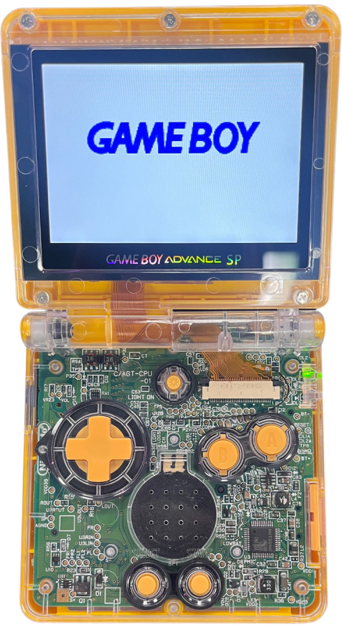 Custom "Bumblebee" Shell Gameboy Advance SP [IPS Backlit Screen]