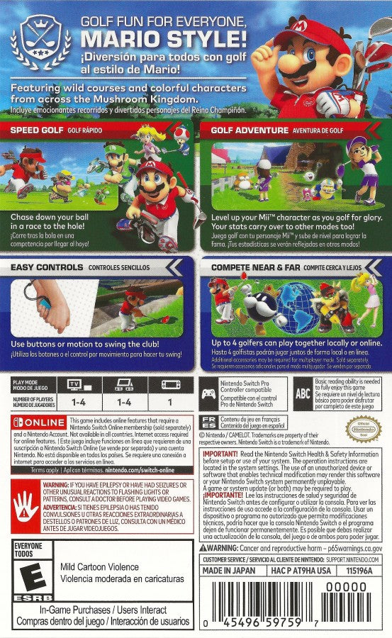 Mario Golf: Super Rush – Nintendo Switch (NS)