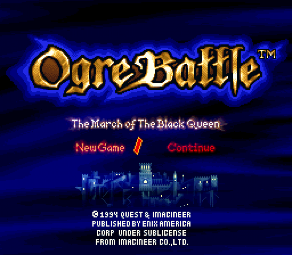 Ogre Battle: The March of the Black Queen – Super Nintendo Entertainment System (SNES)