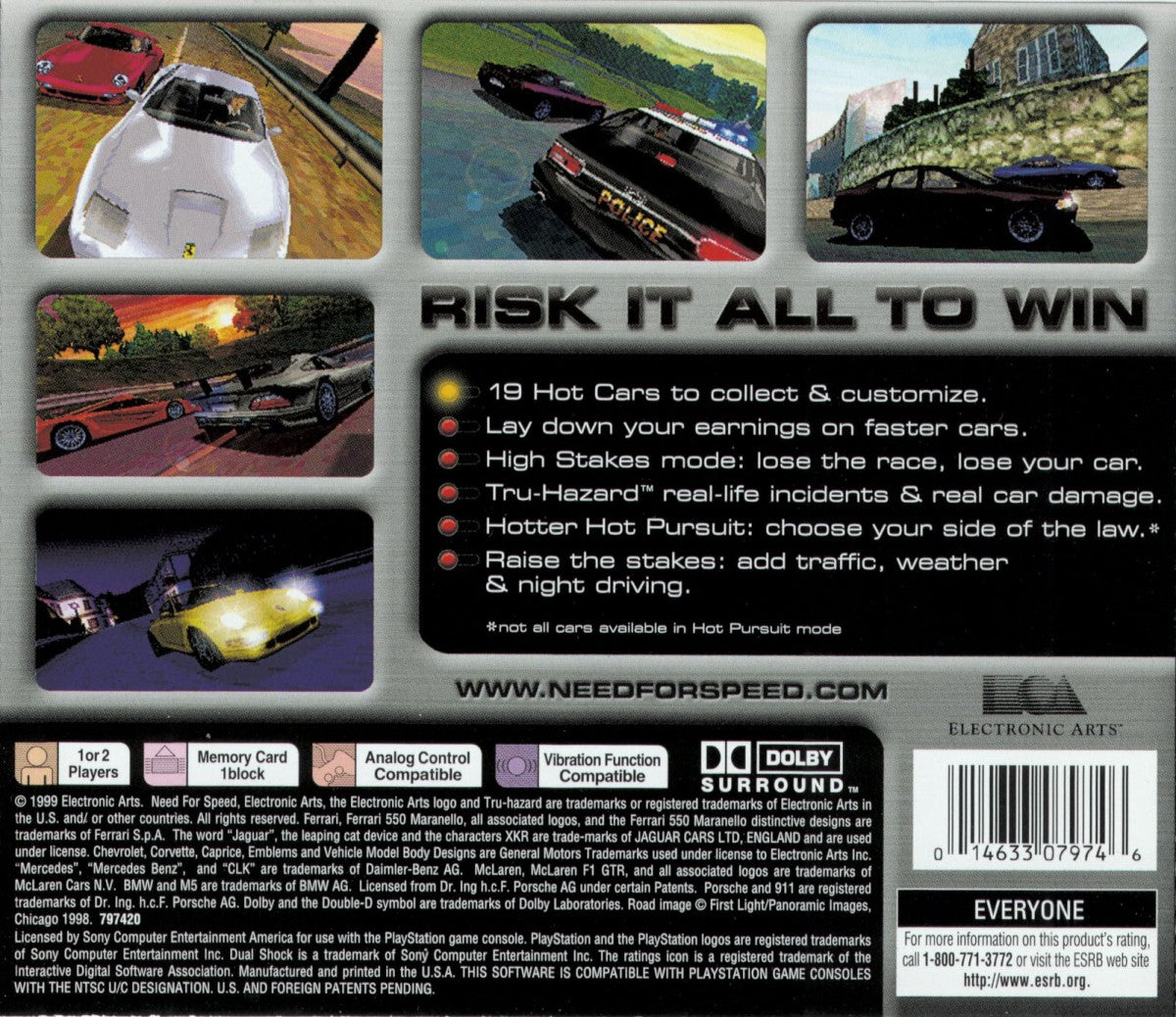Need for Speed: High Stakes [Greatest Hits] – PlayStation 1 (PS1)