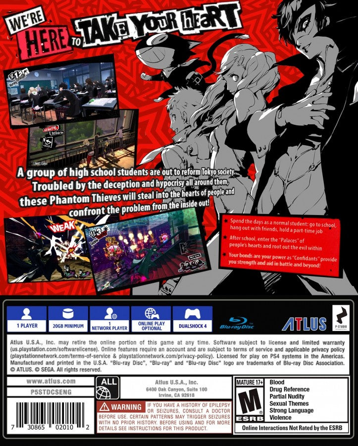 Persona 5 [Steelbook Edition] – PlayStation 4 (PS4)
