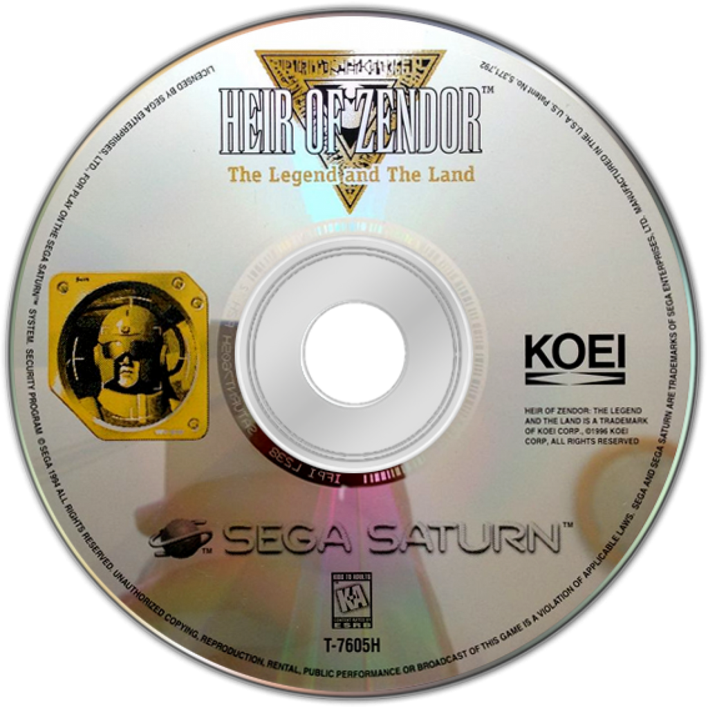 Heir of Zendor The Legend and The Land – Sega Saturn (SS)