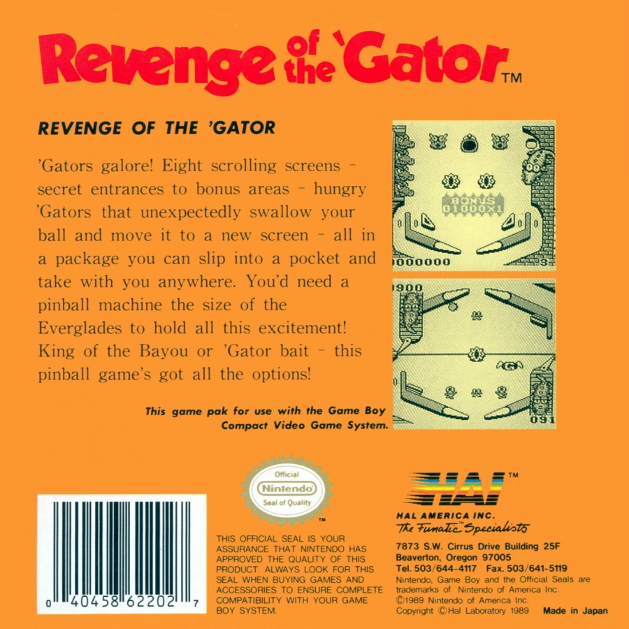 Revenge of the Gator – Game Boy (GB)