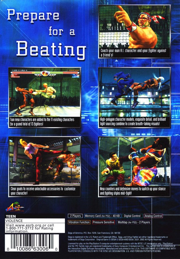 Virtua Fighter 4 – PlayStation 2 (PS2)