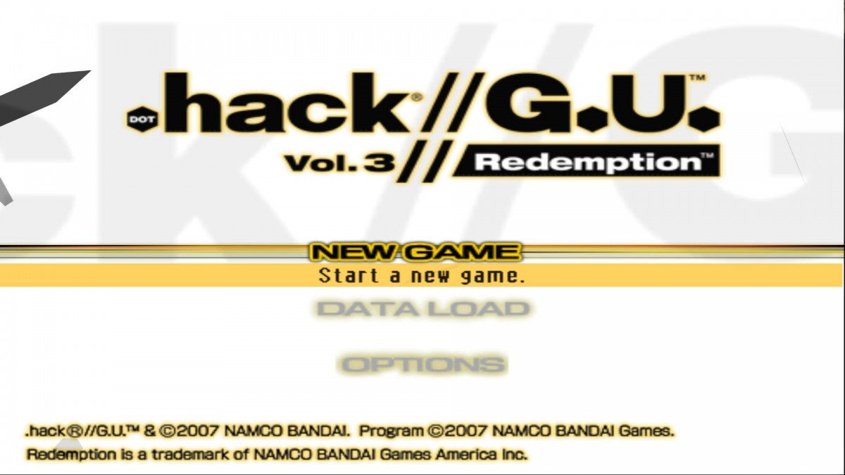.hack//G.U. Redemption – PlayStation 2 (PS2)