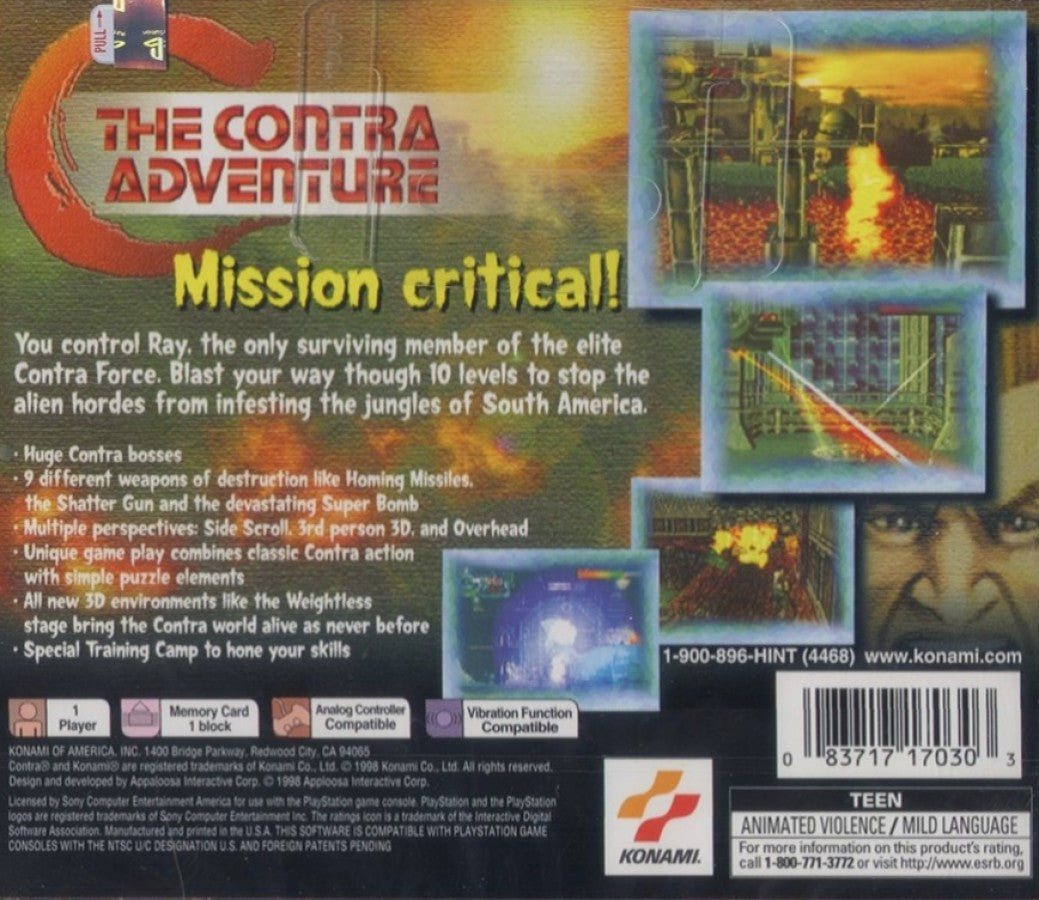 C: The Contra Adventure – PlayStation 1 (PS1)