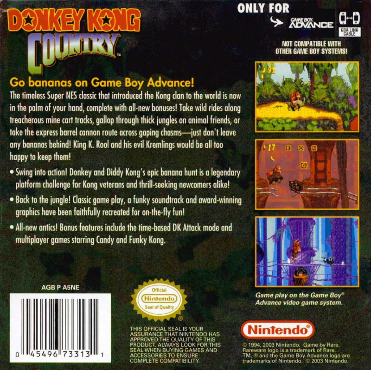 Donkey Kong Country – Game Boy Advance (GBA)