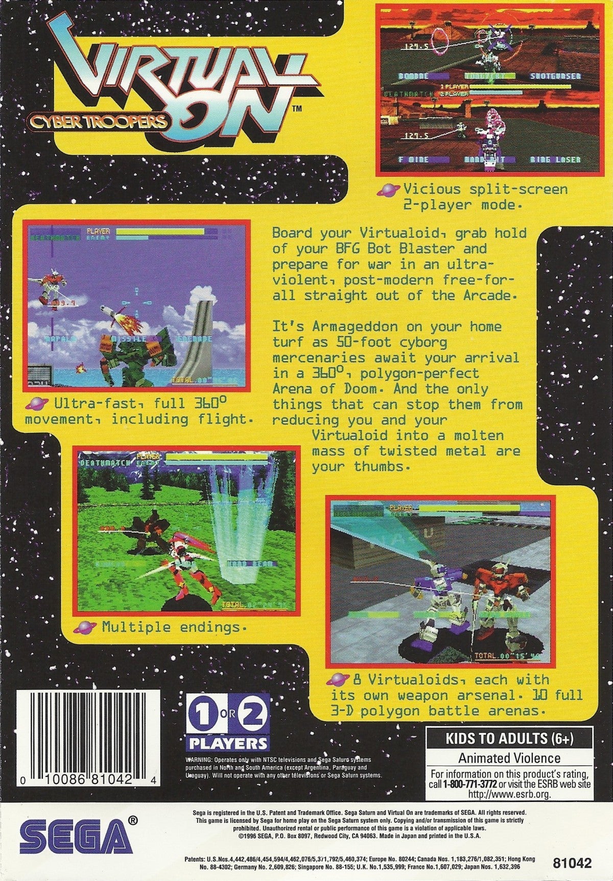 Virtual-On Cyber Troopers – Sega Saturn (SS)