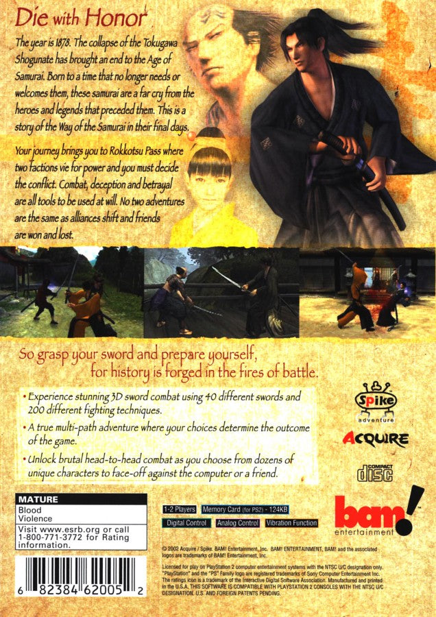 Way of the Samurai – PlayStation 2 (PS2)