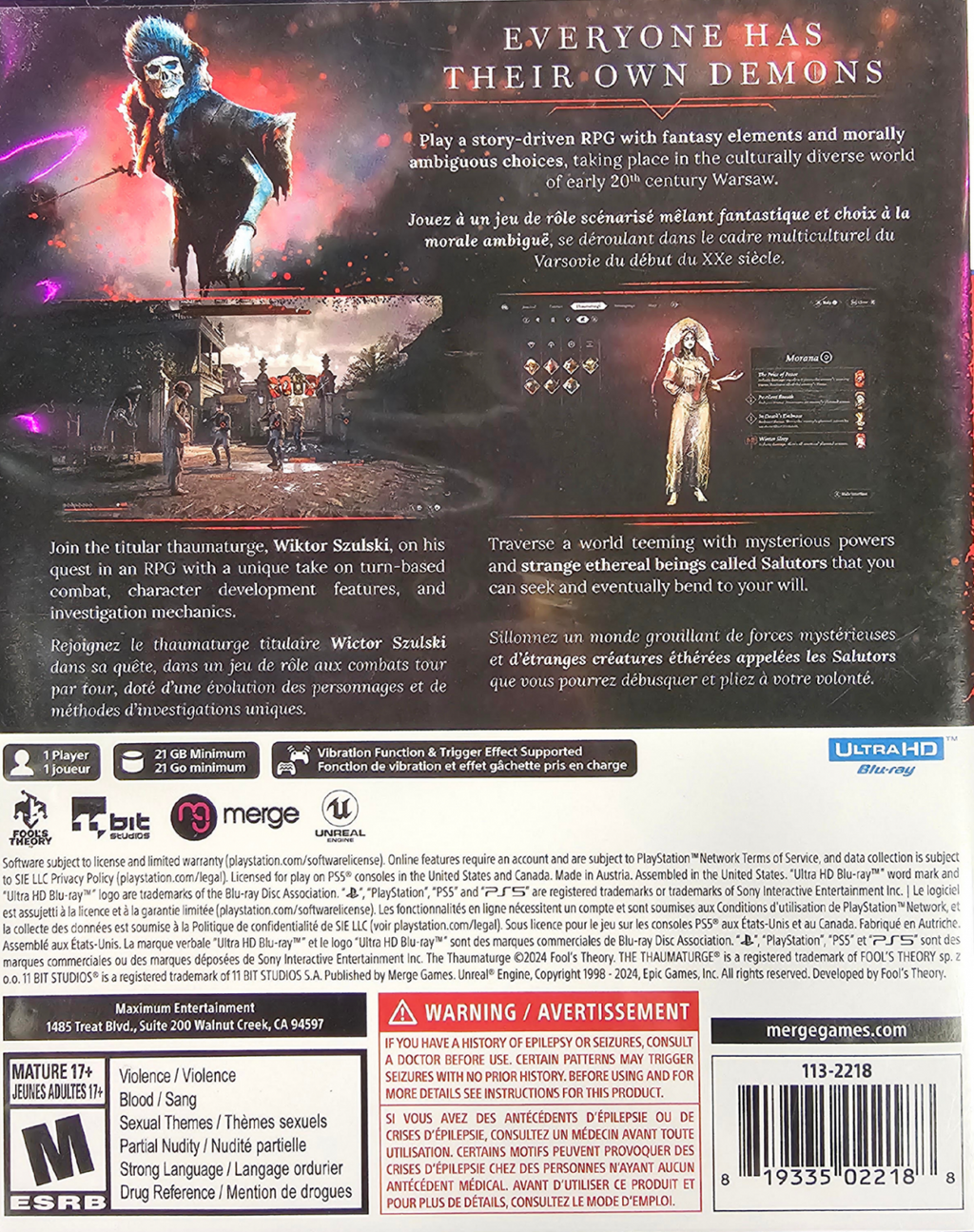 The Thaumaturge – Playstation 5 (PS5)