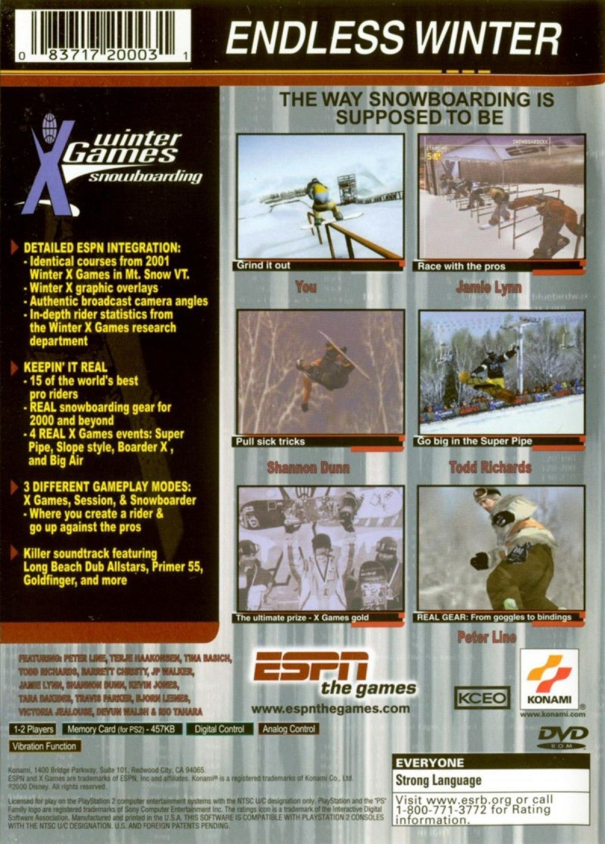 ESPN X Games Snowboarding – PlayStation 2 (PS2)