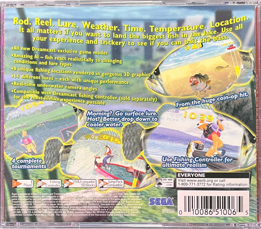 Sega Bass Fishing [All Stars] – Sega Dreamcast (DC)