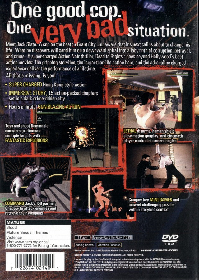 Dead to Rights – PlayStation 2 (PS2)