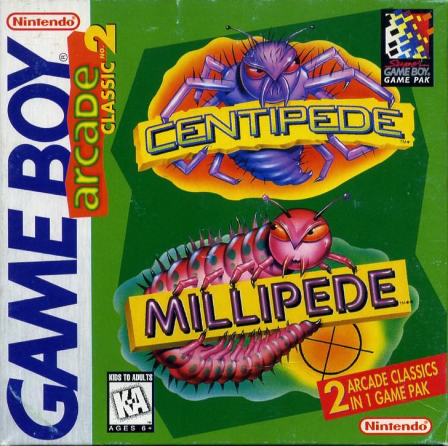 Arcade Classic 2: Centipede and Millipede – Game Boy (GB)