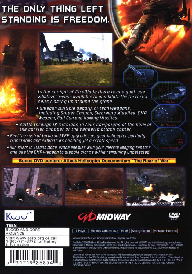 Fire Blade – PlayStation 2 (PS2)