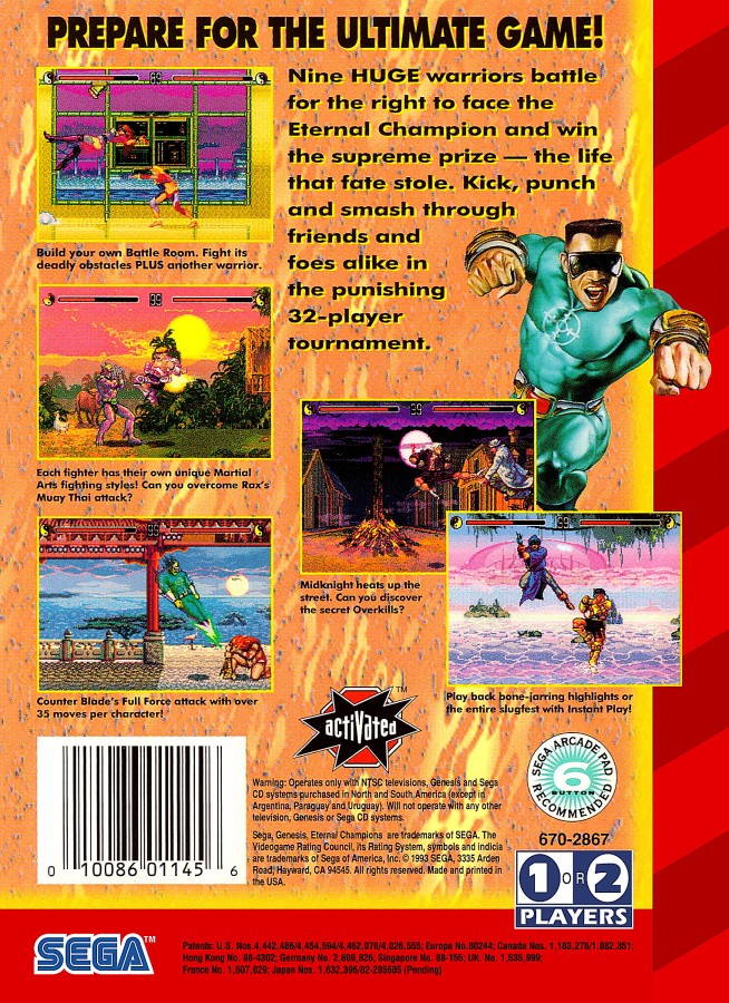 Eternal Champions – Sega Genesis (GEN)