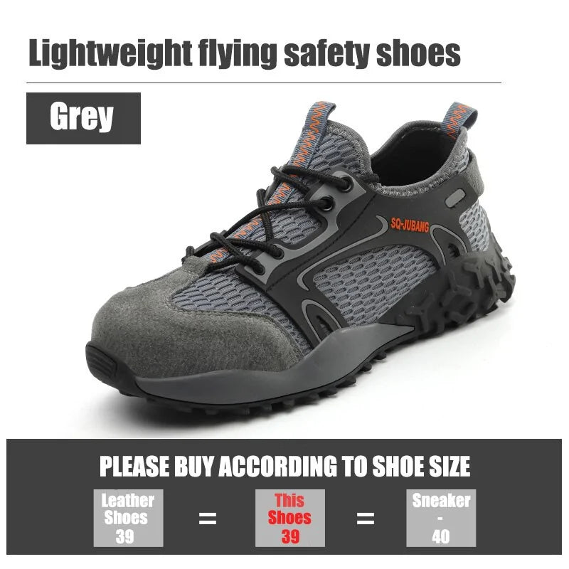 Steel Toe Anti-Collision Breathable Safety Work Boots